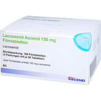 Lacosamid Ascend 150 mg Filmtabletten, 168 st, Ascend GmbH