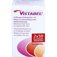 VISTABEL 4 Allergan-E./0.1ml P.z.H.e.Inj.-L. 2x50E, 1 p, Orifarm GmbH