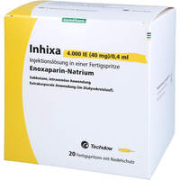 Inhixa 4.000 I.E. 40 mg/0.4 ml ILO F.Sp.+Sich-Sys., 20 st, Eurimpharm Arzneimittel GmbH