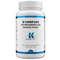 B-Complex mit Methylfolat + Intrinsic F KLEAN LABS, 60 st, Supplementa GmbH
