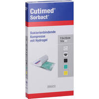 CUTIMED Sorbact Gel Kompressen 7.5x15 cm, 12 st, Docpharm GmbH