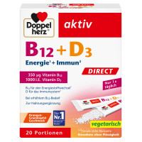 Doppelherz B12 + D3 Direct, 20 st, Queisser Pharma GmbH & Co. KG
