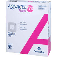 AQUACEL FOAM PRO 8X8 CM HYDROFIBER SCHAUMVERBAND, 10 st, Avitamed GmbH
