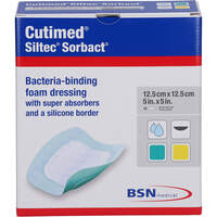 CUTIMED SILTEC SORBACT PU-VERB.12.5X12.5 CM, 10 st, Avitamed GmbH