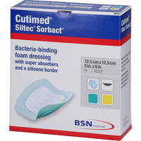 CUTIMED SILTEC SORBACT PU-VERB.12.5X12.5 CM, 10 st, Avitamed GmbH