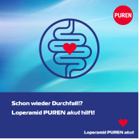 Loperamid PUREN akut 2 mg Schmelztabletten, 12 st, PUREN Pharma GmbH & Co. KG