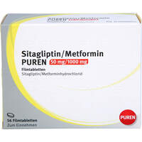 Sitagliptin/Metformin PUREN 50 mg/1000 mg FTA, 56 Stk., PUREN Pharma GmbH & Co. KG
