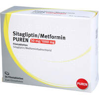 Sitagliptin/Metformin PUREN 50 mg/1000 mg FTA, 56 Stk., PUREN Pharma GmbH & Co. KG