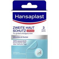 Hansaplast Zweite Haut Schutz Pflaster Gro&szlig;, 3 Stk., Beiersdorf AG
