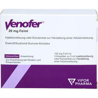 Venofer 20 mg Fe/ml Injektionslösung Ampullen, 5x5 ml, Axicorp Pharma B.V.