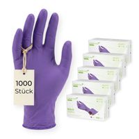 MEDI-INN CLASSIC Nitril Purple puderfrei GR.XS, 1000 st, Body Prod. Relax GmbH