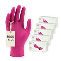 MEDI-INN CLASSIC Nitril Magenta puderfrei GR.XS, 1000 st, Body Prod. Relax GmbH