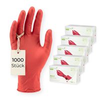 MEDI-INN CLASSIC Nitril Red Plus puderfrei GR.XL, 1000 st, Body Prod. Relax GmbH