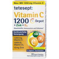 tetesept Vitamin C 1200+Zink+D3 Depot, 30 st, Merz Consumer Care GmbH
