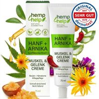 Hanf & Arnika Schmerzsalbe, 75 ml, Hemp For Help s.r.o.
