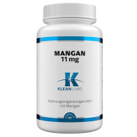 Mangan 11 mg KLEAN LABS, 90 st, Supplementa GmbH