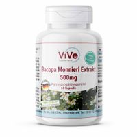 Bacopa Monnieri Extrakt 500mg, 60 st, ViVe Supplements B. V.