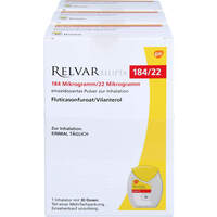 Relvar Ellipta 184 ug/22 ug einz.dos. P. z.Inh., 3x30 st, Orifarm GmbH