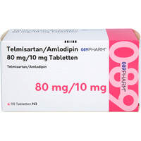 Telmisartan/Amlodipin 089PHARM 80mg/10mg Tabletten, 98 st, 089PHARM GmbH