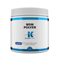 MSM Pulver KLEAN LABS, 500 g, Supplementa GmbH