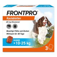 FRONTPRO 68 mg Kautabletten f.Hunde >10-25 kg, 3 st, Boehringer Ingelheim Vetmedica GmbH