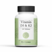 Vitamin D3 K2 Kapseln, 120 st, Phytochem Nutrition Ug (Haftungsbeschr&auml;nkt)