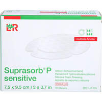 SUPRASORB P sen.PU-Schaumv.multis.bor.7.5x9.5cm, 10 st, Aca Müller/Adag Pharma AG