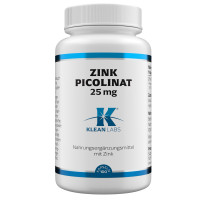 Zink Picolinat 25 mg KLEAN LABS, 100 st, Supplementa GmbH