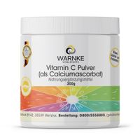 Vitamin C Pulver aus Calciumascorbat, 300 g, Warnke Vitalstoffe GmbH