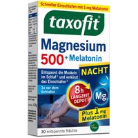 taxofit Magnesium 500 Nacht + Melatonin, 30 st, MCM KLOSTERFRAU Vertr. GmbH