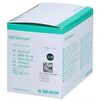 Sterican Einmalkan&uuml;le 22G 30 mm, 100 st, B. Braun Melsungen AG