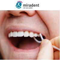 miradent Zahnpick Zahnseide 2in1 Minze, 40 st, Hager Pharma GmbH