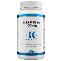 Vitamin B1 100 mg KLEAN LABS, 120 st, Supplementa GmbH