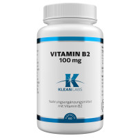 Vitamin B2 100 mg KLEAN LABS, 60 st, Supplementa GmbH