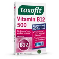 taxofit Vitamin B12 500 Minitabletten, 30 Stk., MCM KLOSTERFRAU Vertr. GmbH
