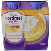 Fortimel Jucy Plus Mango Ananas, 4x200 ml, Danone Deutschland GmbH