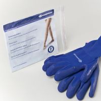 Handschuhe blau Gr. XS Zubeh&ouml;rserie, 2 st, Bauerfeind AG Gesch&auml;ftsbereich Phlebologie