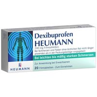 Dexibuprofen HEUMANN 200 mg Filmtabletten, 20 Stk., Heumann Pharma GmbH & Co. Generica KG