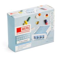 WEPA 7 Tage Compact Wochenmagazin wei&szlig;/blau, 1 st, Wepa Apothekenbedarf GmbH & Co. KG
