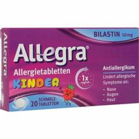 Allegra Allergietabletten Kinder 10 mg Schmelztabl, 20 st, A. Nattermann & Cie GmbH