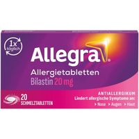 Allegra Allergietabletten 20mg Schmelztabletten, 20 Stk., A. Nattermann & Cie GmbH