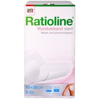 Ratioline Wundverband 10x20 cm steril, 5 st, Lohmann & Rauscher GmbH & Co. KG