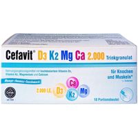 Cefavit D3 K2 Mg Ca 2.000 Trinkgranulat, 10 st, Cefak KG