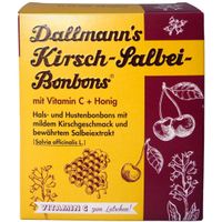 Dallmanns Kirsch Salbei Bonbons m.Vitamin C+ Honig, 37 g, Dallmann's Pharma Candy GmbH