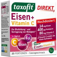 TAXOFIT Eisen+Vitamin C Direktgranulat, 20 st, MCM KLOSTERFRAU Vertr. GmbH