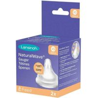Lansinoh NaturalWave Sauger XS, 2 st, Lansinoh Laboratories Inc. Niederlassung Deutschland