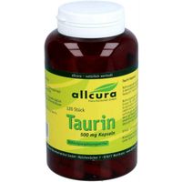 Taurin 500 mg Kapseln, 120 st, Allcura Naturheilmittel GmbH