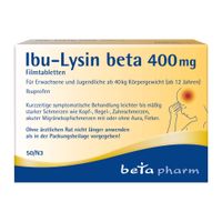 Ibu-Lysin beta 400 mg Filmtabletten, 50 st, betapharm Arzneimittel GmbH