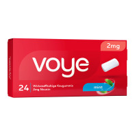Voye Mint 2 mg wirkstoffhalt. Kaugummi mit Nikotin, 24 Stk., Fertin Pharma A/S