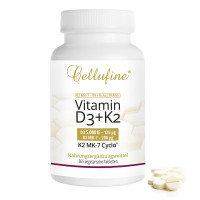 Cellufine Vit D3 5.000IE+Natto K2 MK-7Cyclo 200ug, 365 st, APOrtha Deutschland GmbH
